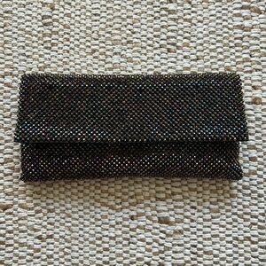 NWT iridescent jeweled clutch